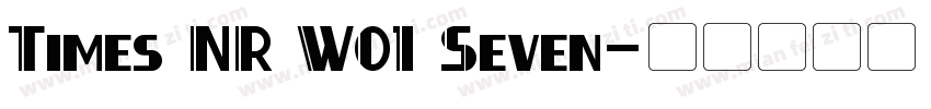 Times NR W01 Seven字体转换